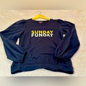 Vince Camuto Sunday Funday Puff Sleeve Sweater